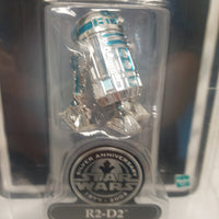 AFA Graded 8.5 2002 Hasbro Star Wars Silver Anniversary R2-D2 Figure