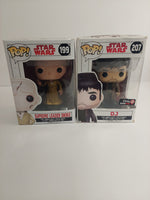 Funko Pop Star Wars Supreme Leader Snoke 199 and DJ 207 Lot