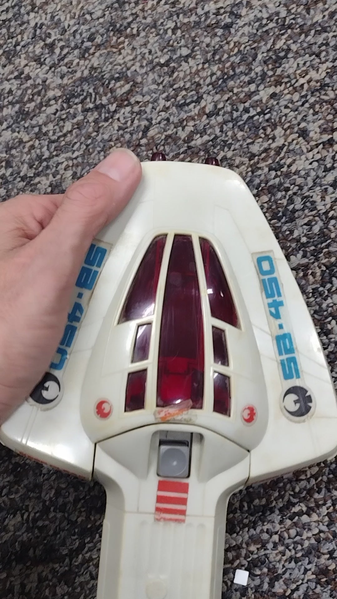 Vintage 1978 Milton Bradley Electronic Star Bird Command Space Ship (Tested & Working - Missing Wing Fins)
