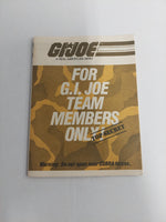 Vintage 1984 G.I. Joe Team Members Only Top Secret Booklet Brochure Insert