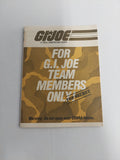 Vintage 1984 G.I. Joe Team Members Only Top Secret Booklet Brochure Insert