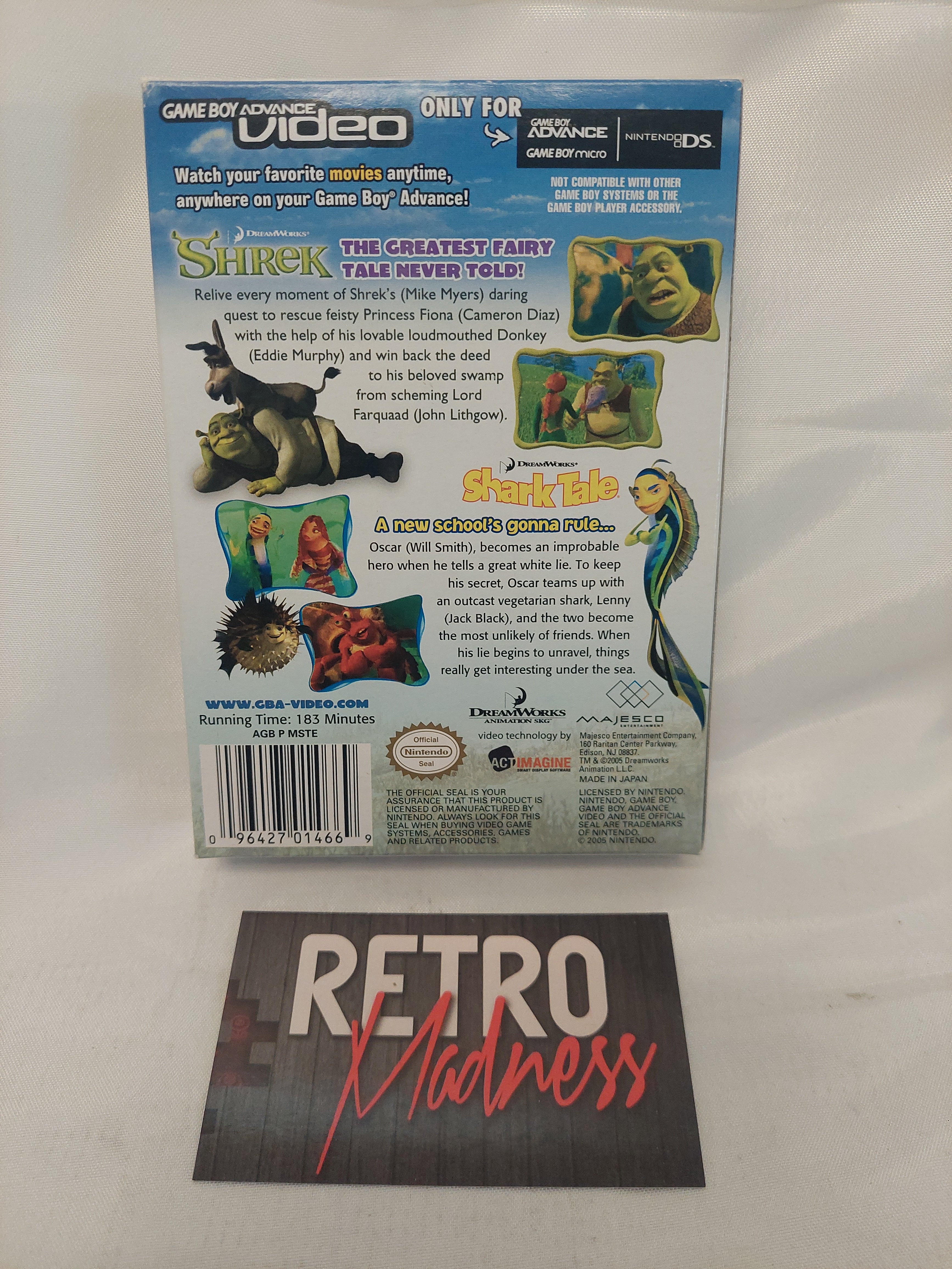 Nintendo Game Boy Advance Video Shrek and Shark Tale