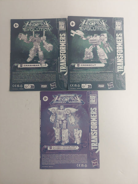 Lot of Transformers Legacy Evolution Instruction Booklets