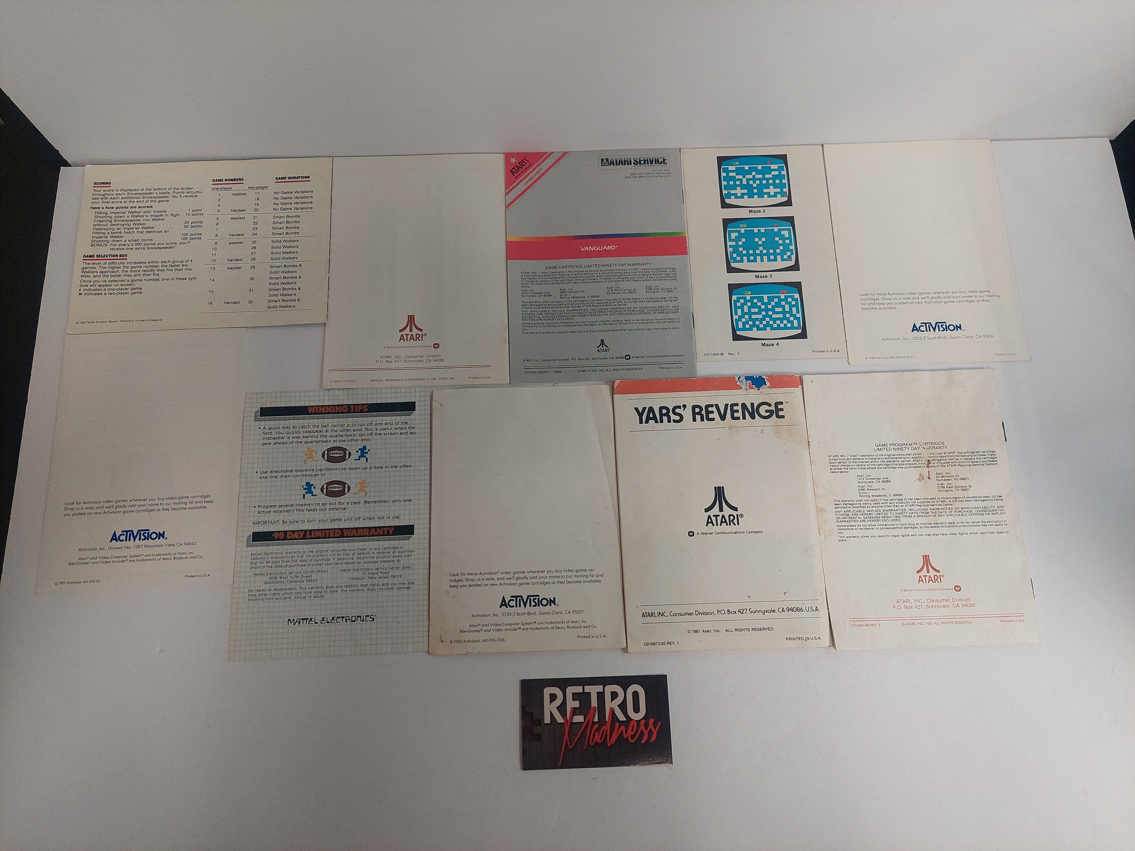 Atari 2600 Manual Instruction Booklet Lot C