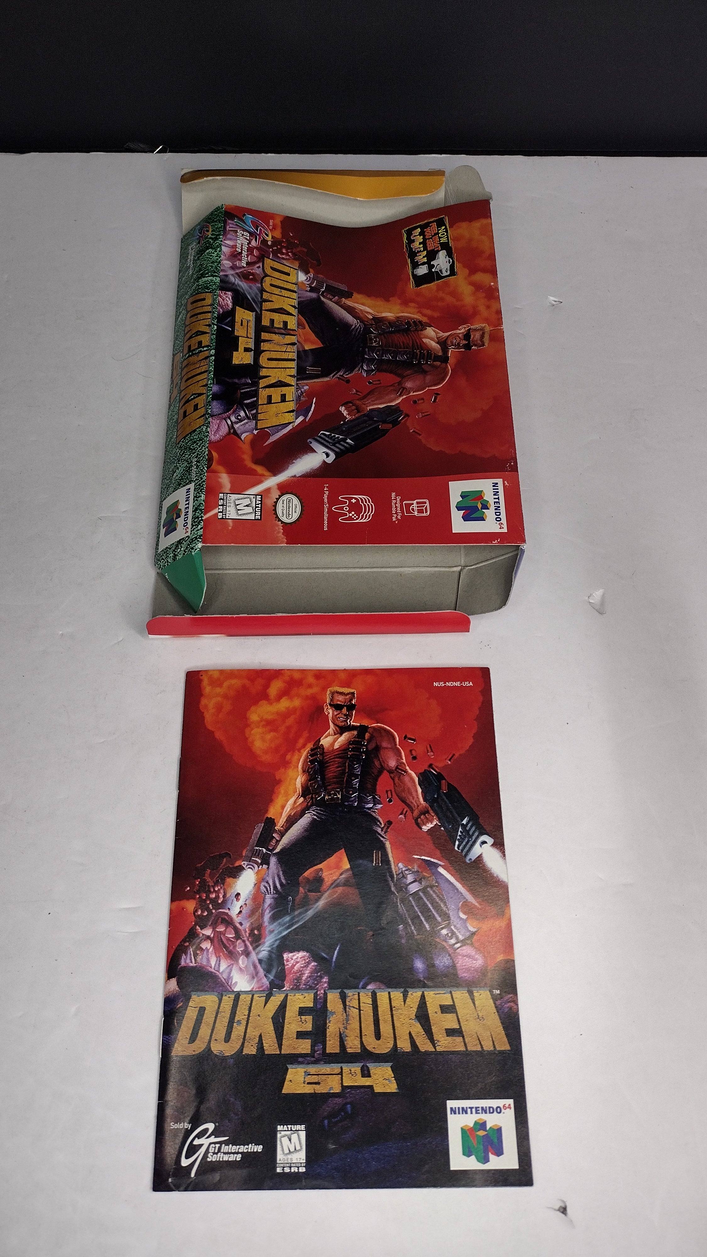 Duke Nukem 64: Nintendo 64 Authentic Box & Manual ONLY