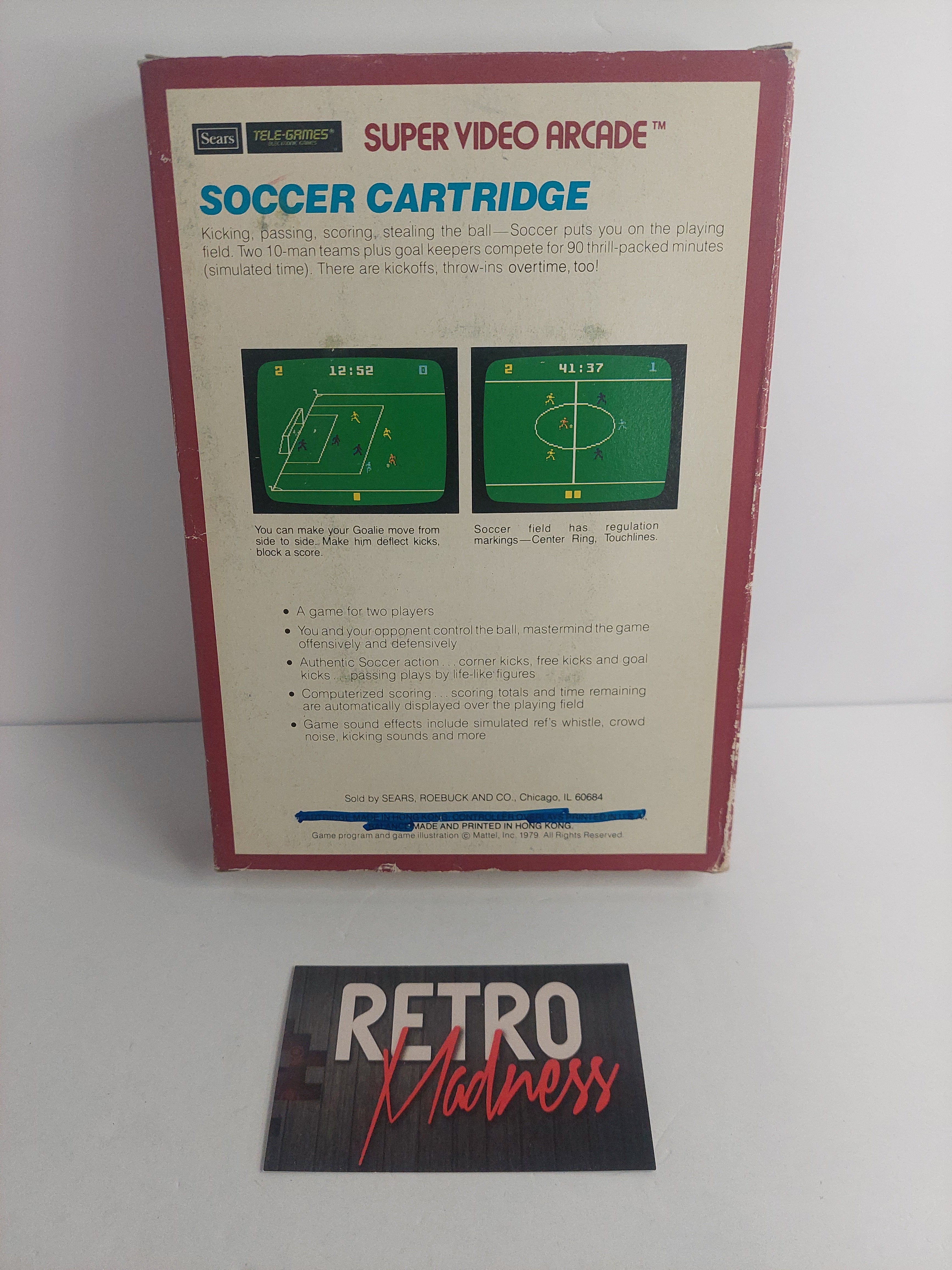 Sears Tele-Games Super Video Arcade Soccer CIB
