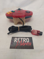 Nintendo 64 N64 Red and Clear Wired Controller Tested