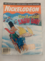 Nickelodeon Magazine January/February 1998 Hey Arnold! Snow Day! Issue