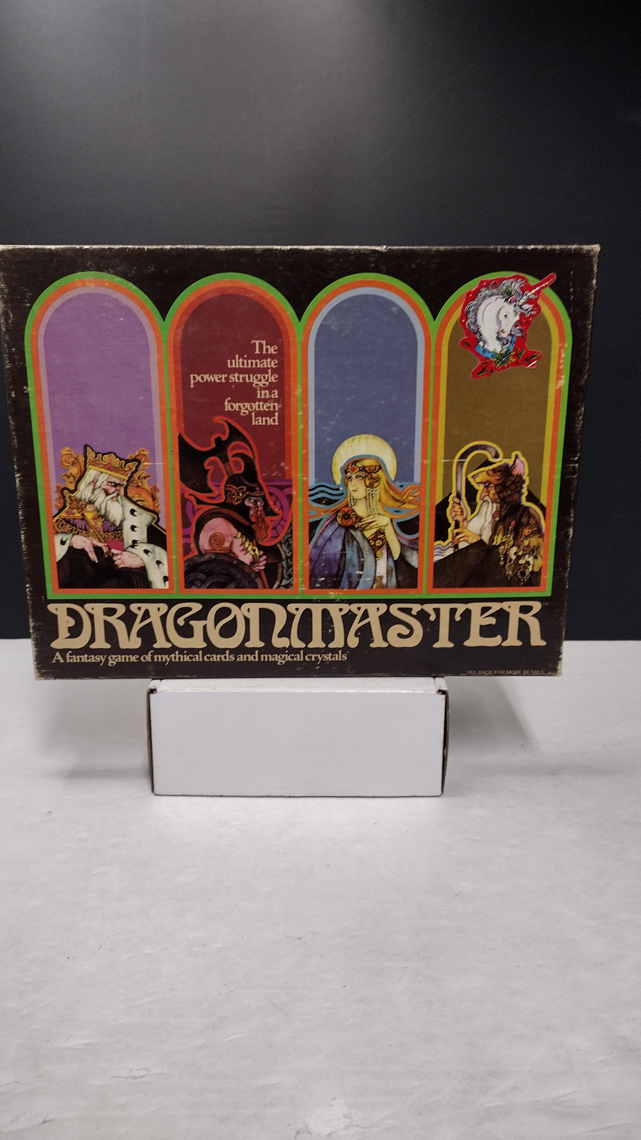 Vintage 1981 Milton Bradley E.S. Lowe Dragonmaster Card Game (100% Complete with Crystals & Manual)