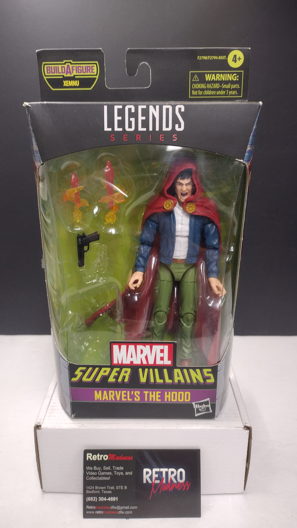 Hasbro Marvel Legends Series Super Villains The Hood 6-Inch Action Figure (No BAF / Open Box)