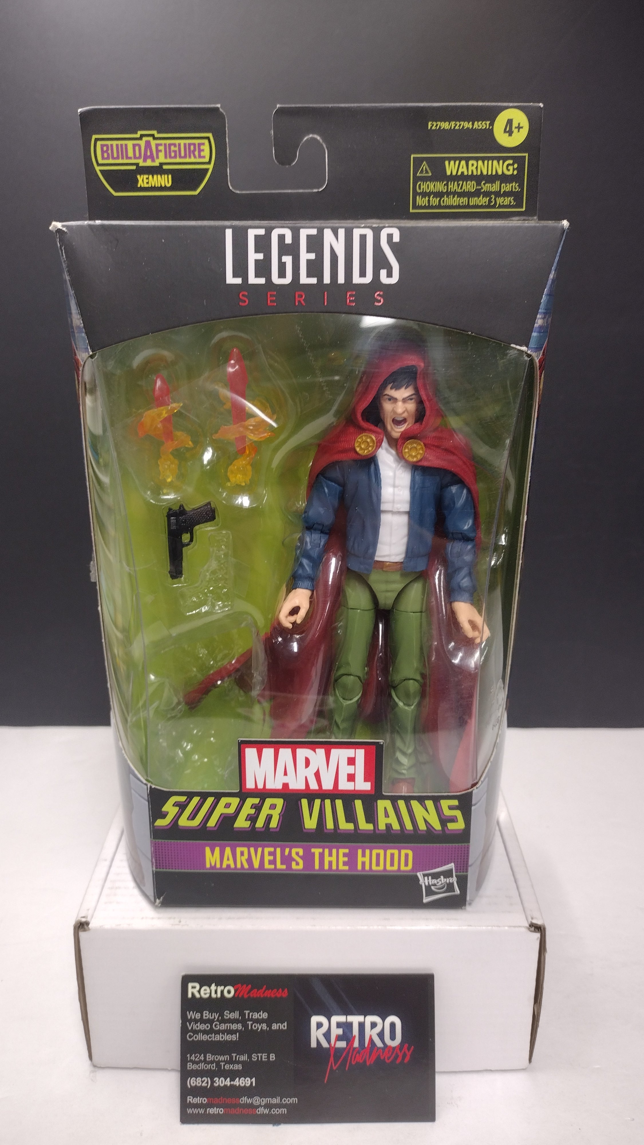 Hasbro Marvel Legends Series Super Villains The Hood 6-Inch Action Figure (No BAF / Open Box)