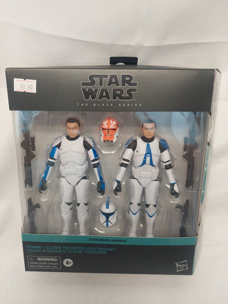 Star Wars The Black Series Phase I Clone Trooper Lieutenant and 332nd Ahsoka's Clone Trooper 2-Pack