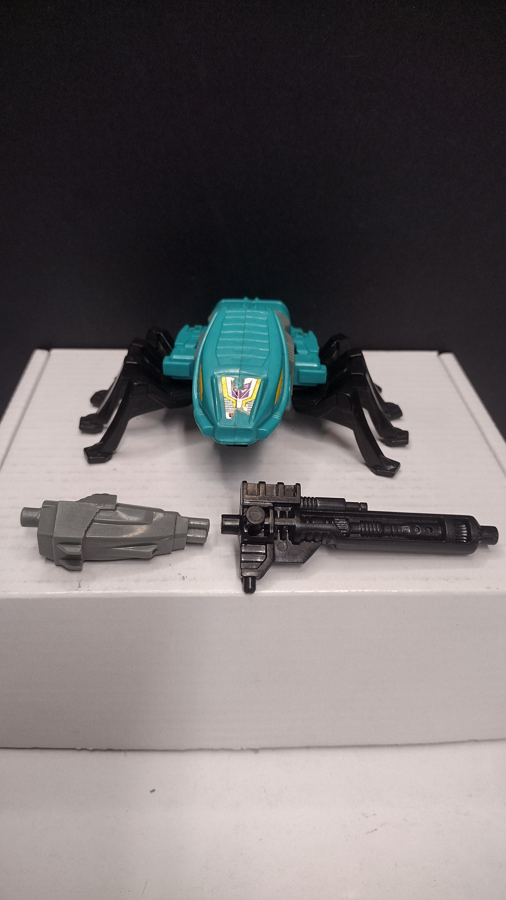 Vintage 1989 G1 Transformers: Seacon Nautilator Action Figure – Loose with 3 Accessories (Missing Both Claws / Worn Decals / Piranacon Team)