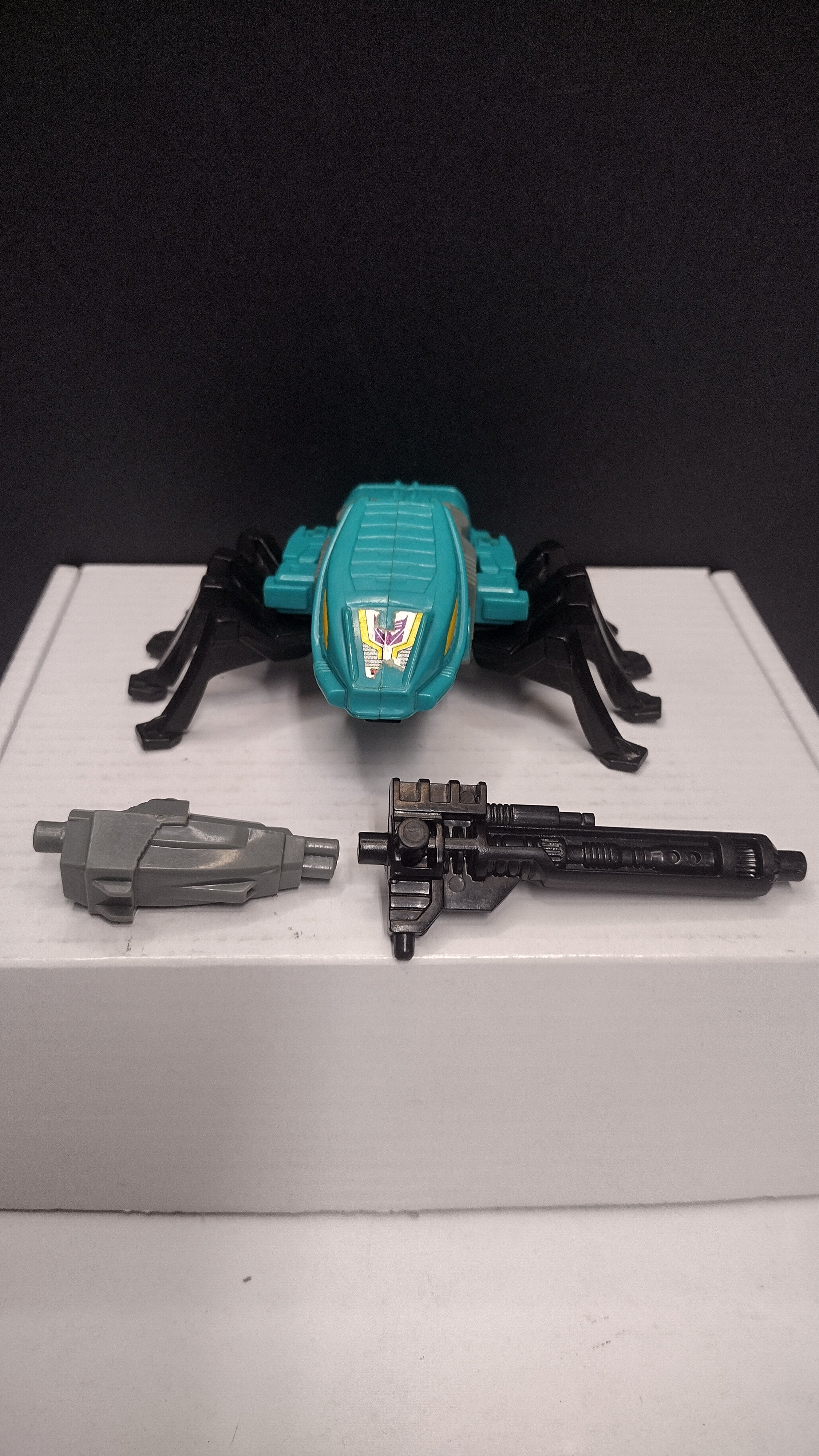 Vintage 1989 G1 Transformers: Seacon Nautilator Action Figure – Loose with 3 Accessories (Missing Both Claws / Worn Decals / Piranacon Team)