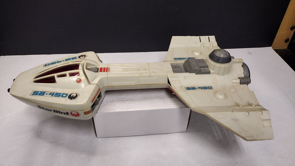 Vintage 1978 Milton Bradley Electronic Star Bird Command Space Ship (Tested & Working - Missing Wing Fins)