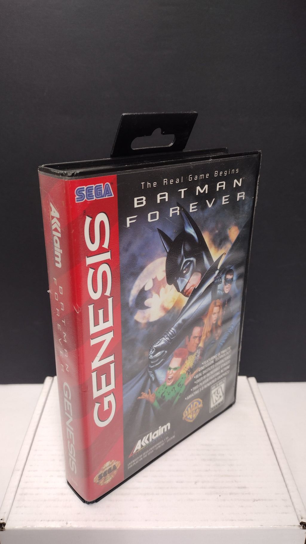 Vintage Batman Forever Sega Genesis Box & Manual Only (No Game)