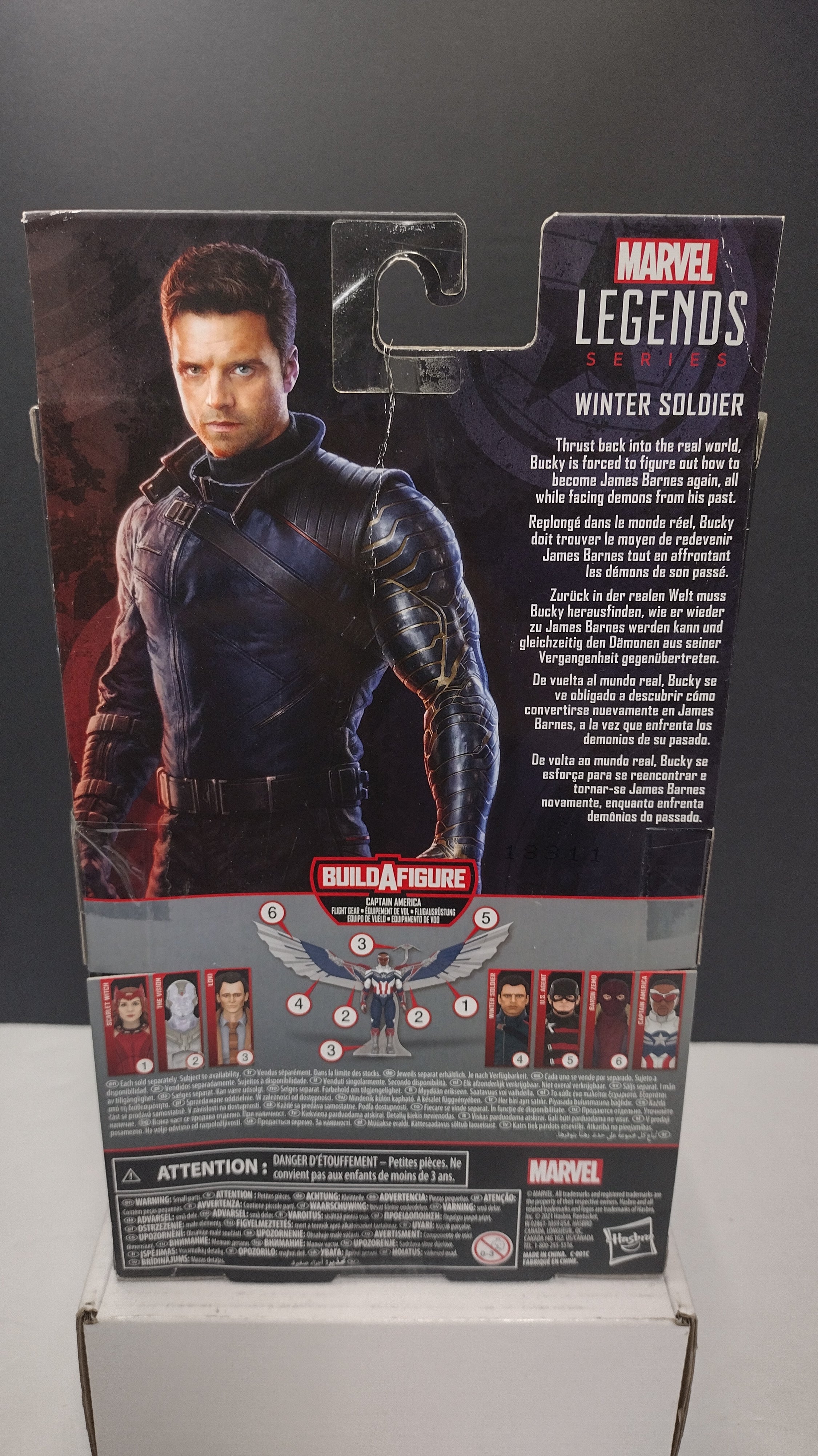 Hasbro Marvel Legends Winter Soldier 6-Inch Action Figure NIB (Captain America Flight Gear BAF)