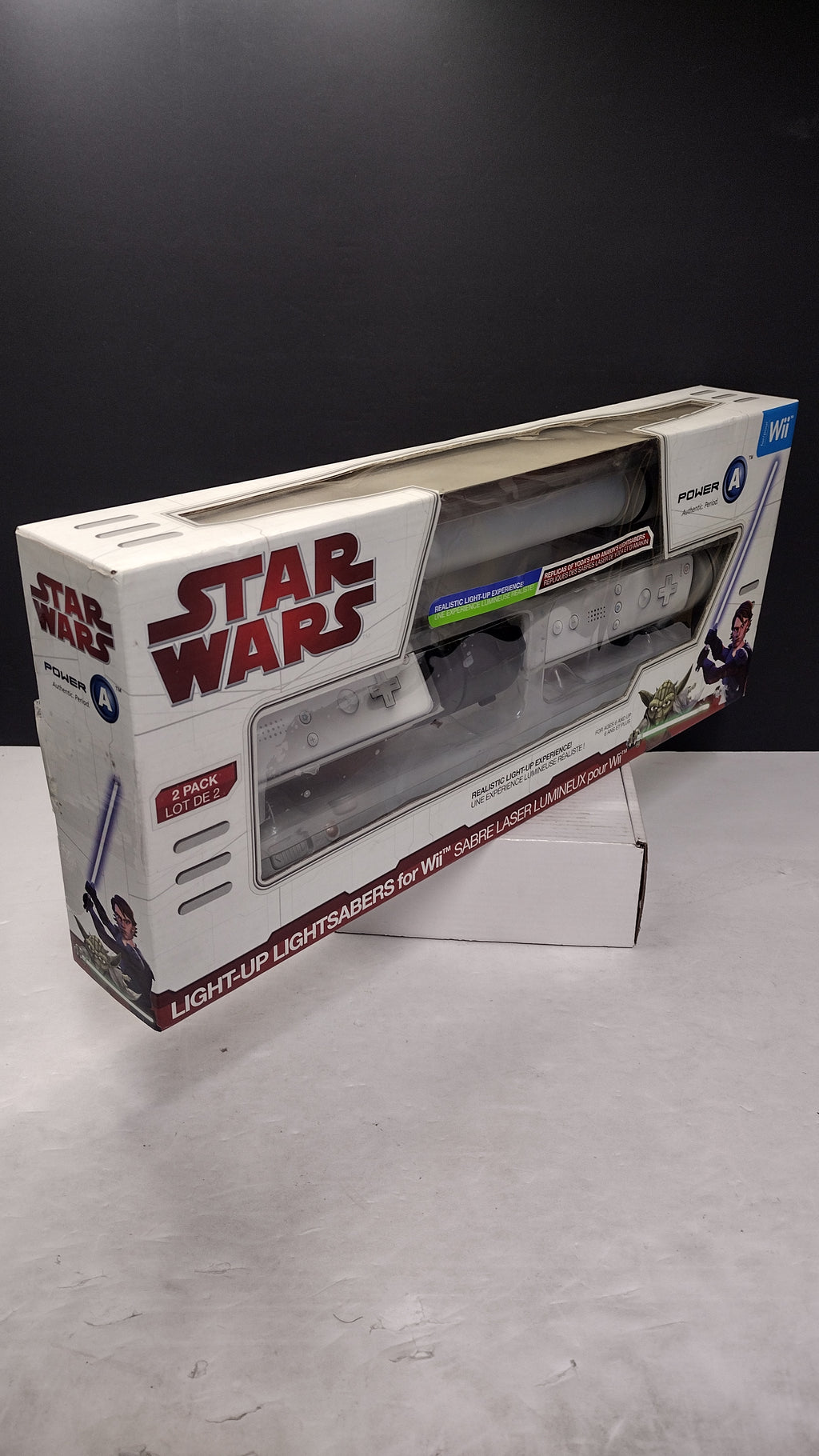 Nintendo Wii Star Wars Light-Up Lightsabers 2-Pack [Anakin Skywalker & Yoda]  (PowerA - Brand New & Factory Sealed)