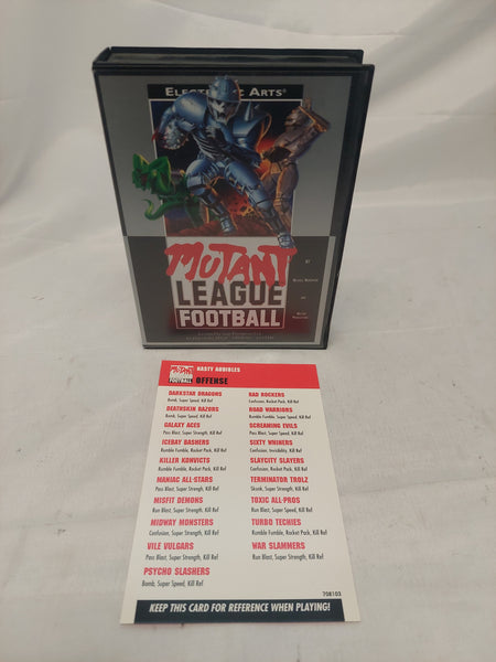 Sega Genesis Mutant League Football Game Case No Game or Manual