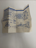 Vintage 1984 G.I. Joe Cobra Water Moccasin Blueprint Instructions