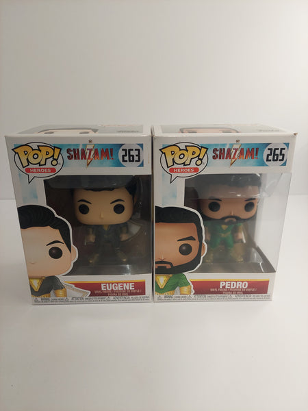 Funko Pop Shazam Eugene 263 and Pedro 265 Lot