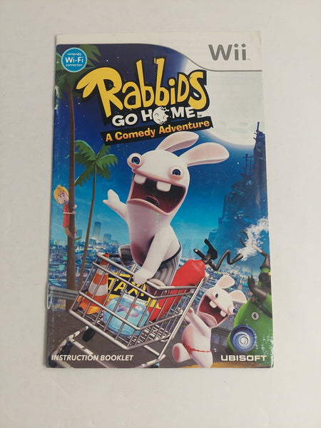 Nintendo Wii Rabbids Go Home A Comedy Adventure Manual Instruction Booklet ONLY