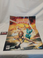 Sega Welcome to the Next Level Eternal Champions Two-Sided Foldable Poster Insert