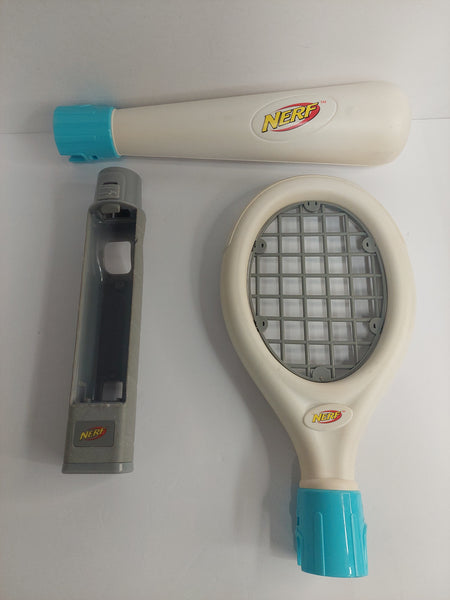 Nintendo Wii Nerf Sports Pack Bat and Tennis Racket Attachments