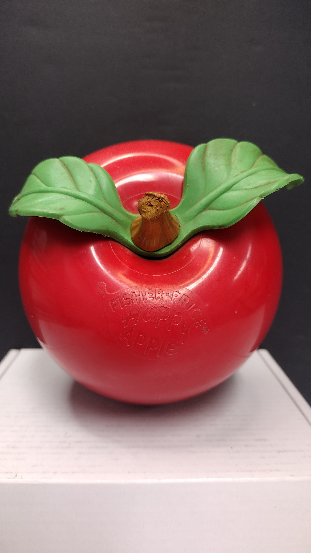 Vintage Fisher-Price Happy Apple Musical Chime Roly-Poly Toy