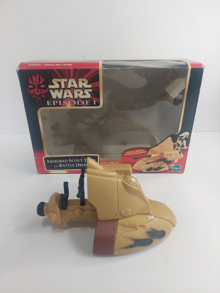 Star Wars Episode I Armored Scout Tank with Box Incomplete