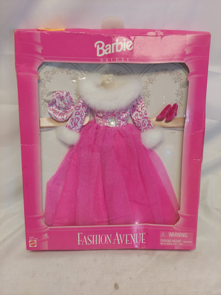 Barbie Deluxe Fashion Avenue Pink Formal Dress