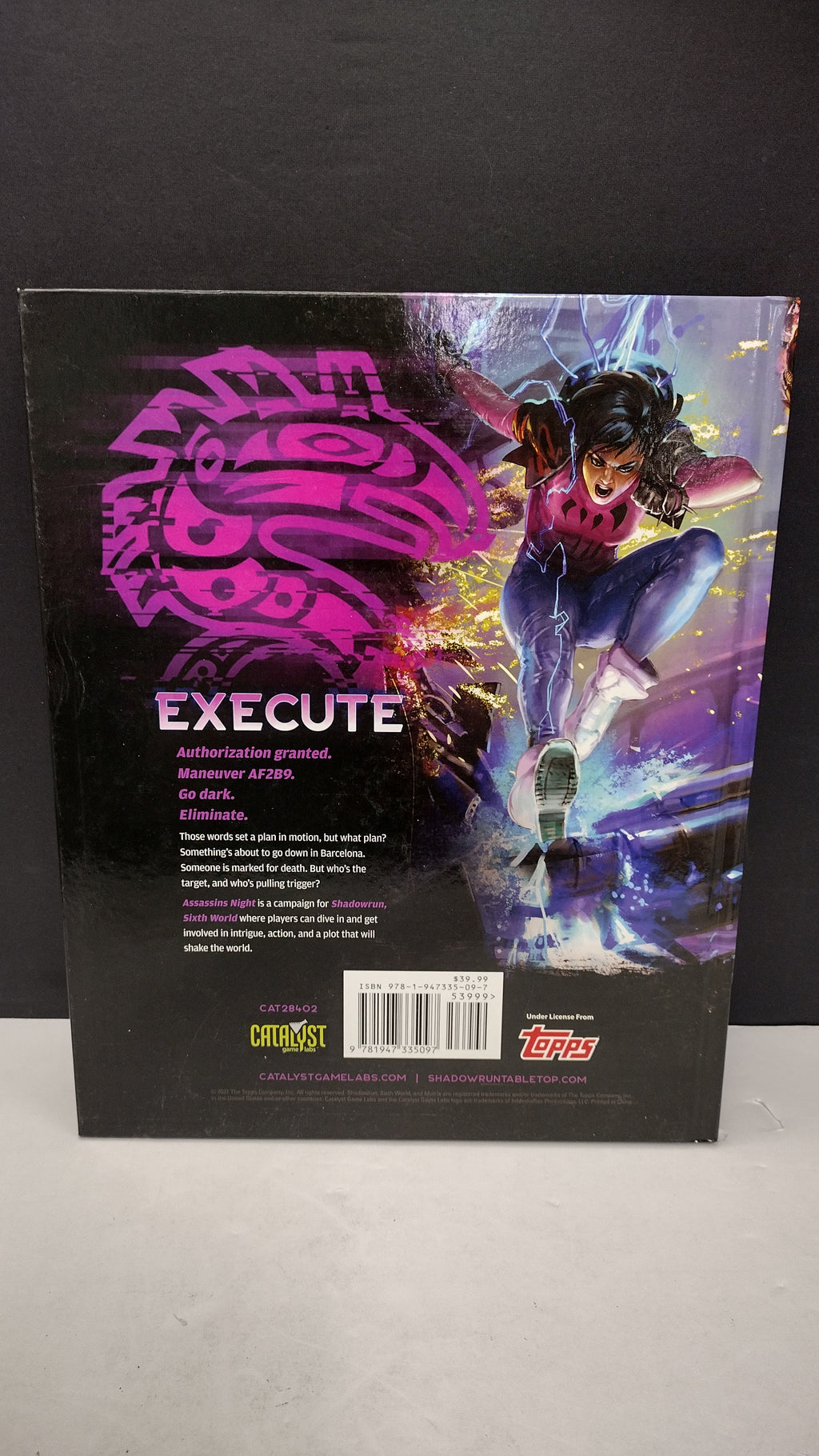 Shadowrun Sixth World: Assassins Night Campaign Book Hardcover (Catalyst Game Labs - Brand New, Unsealed)