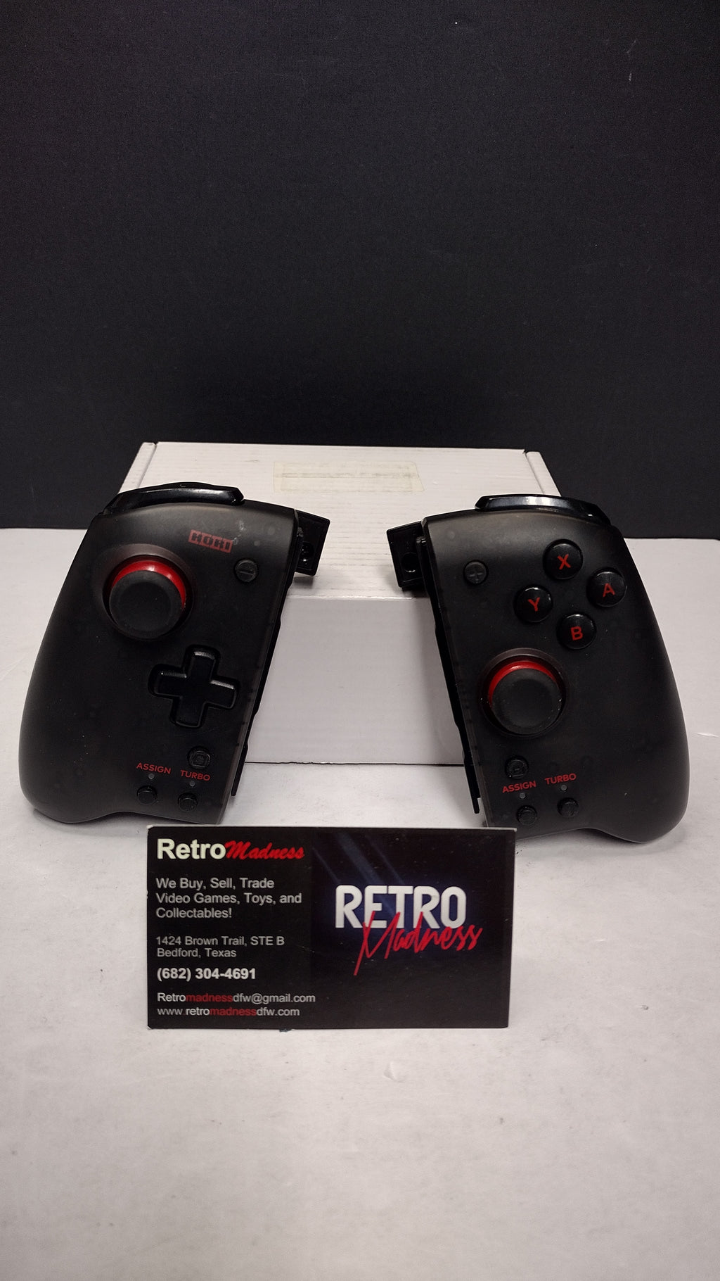 Hori Nintendo Switch Split Pad Pro Controller Set - Black (Model NSW-298U - Tested & Working)