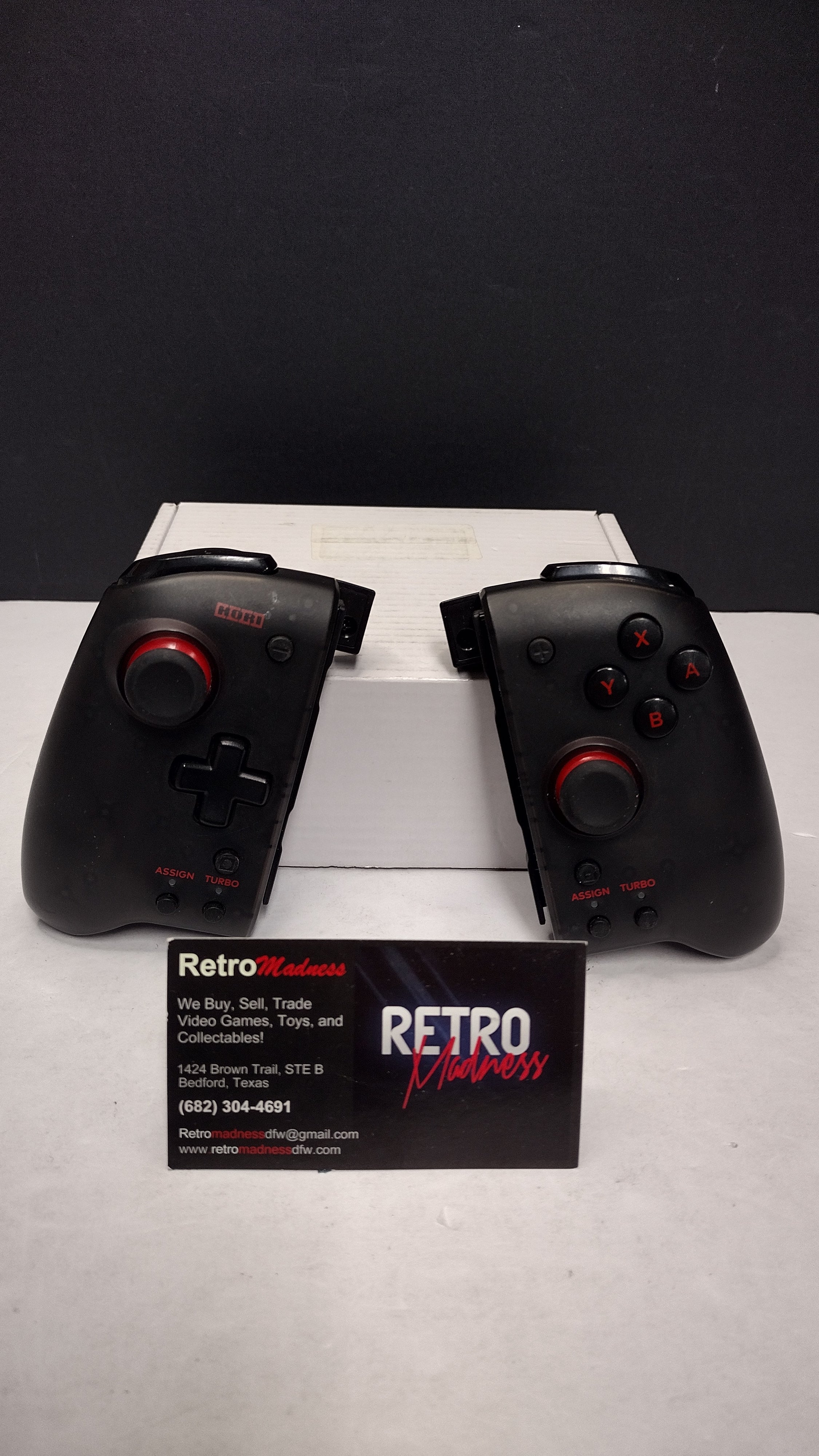 Hori Nintendo Switch Split Pad Pro Controller Set - Black (Model NSW-298U - Tested & Working)