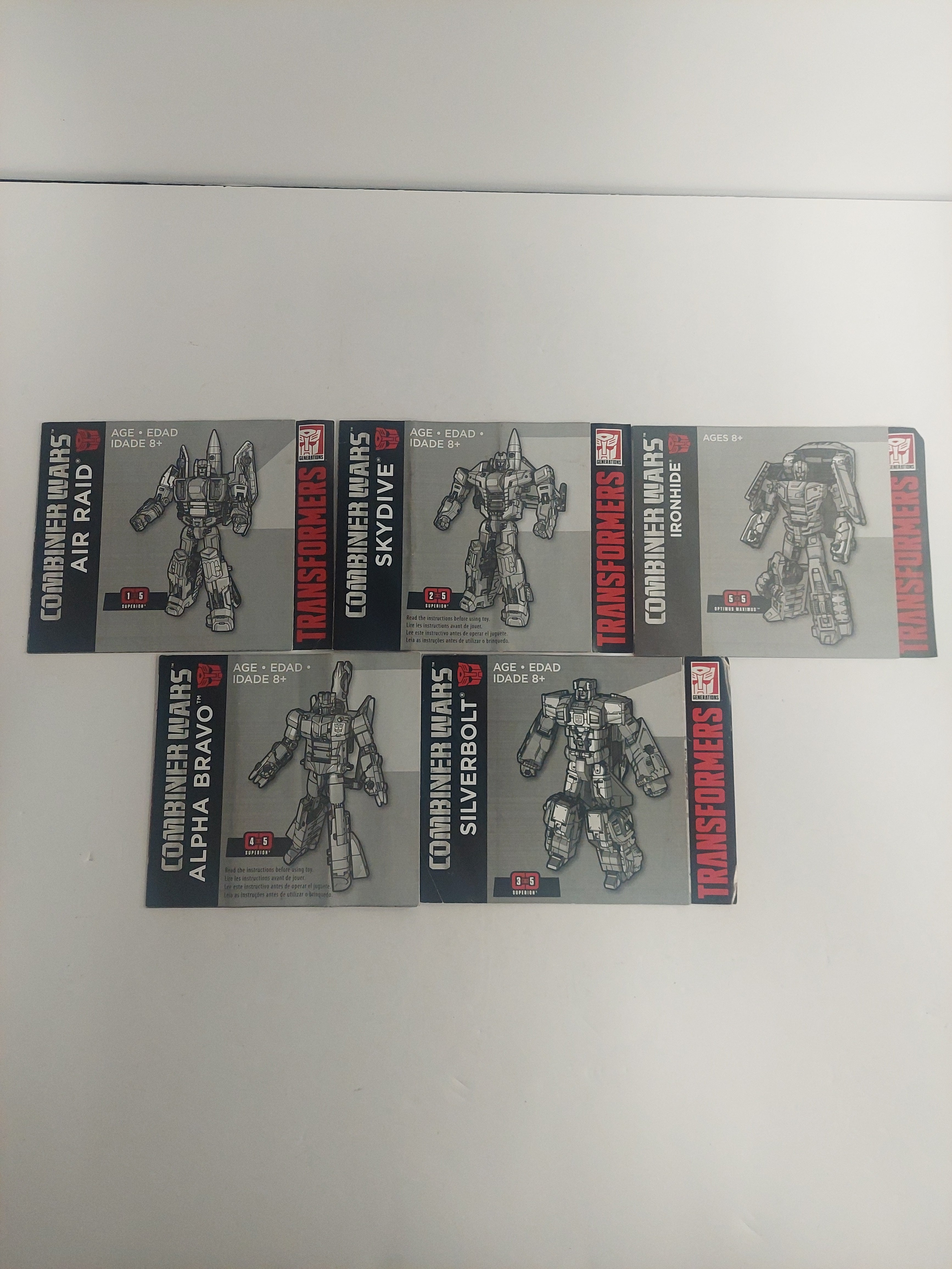 Transformers Combiner Wars Instruction Booklets Lot