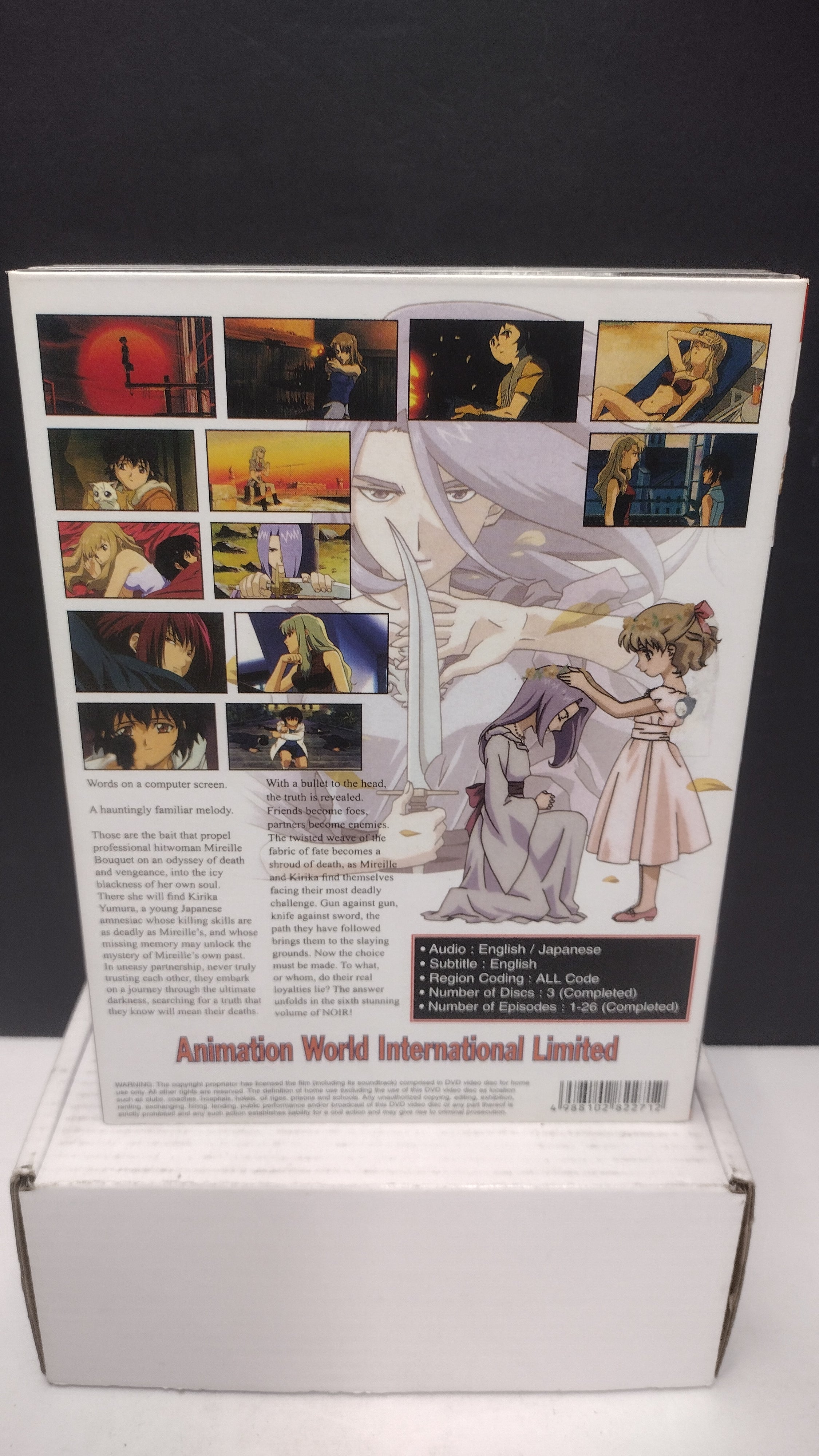 Noir: The Complete Collection Anime Box Set (3-Disc Set - 26 Complete Episodes, Pre-Owned)