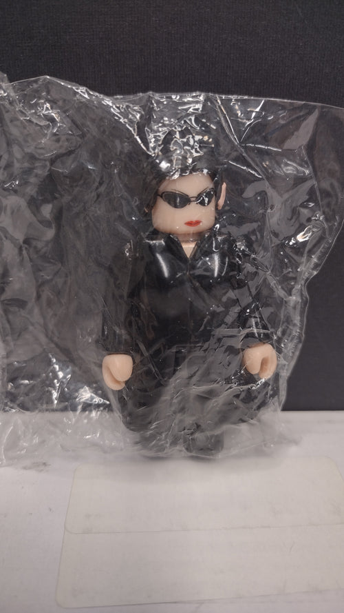 Authentic Medicom Toy: The Matrix Kubrick – Trinity 100% Micro Figure • Loose But Factory Sealed In Inner Baggie (2003)