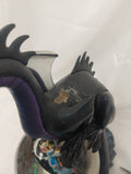 Disney Villains Maleficent Dragon Musical Snow Globe Damaged