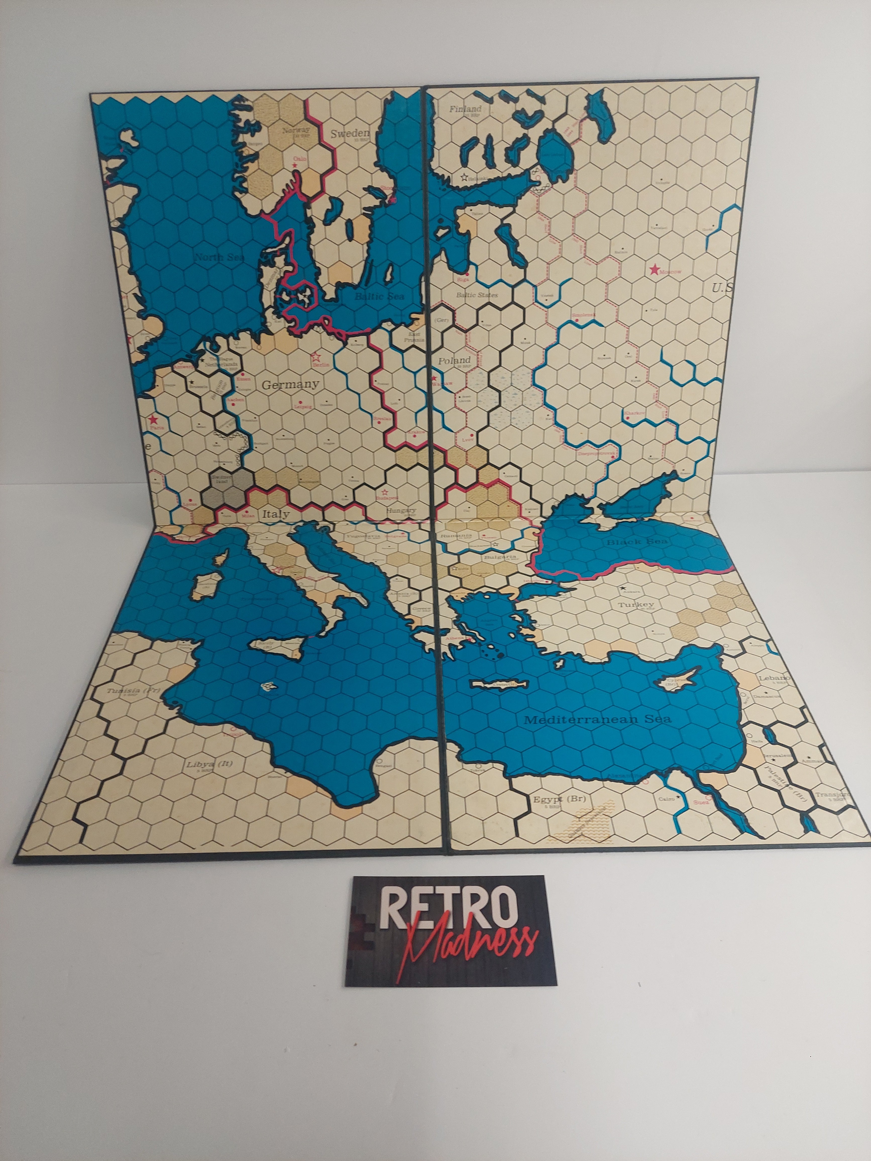 Vintage Rise and Decline of the Thrid Reich Bookcase Game