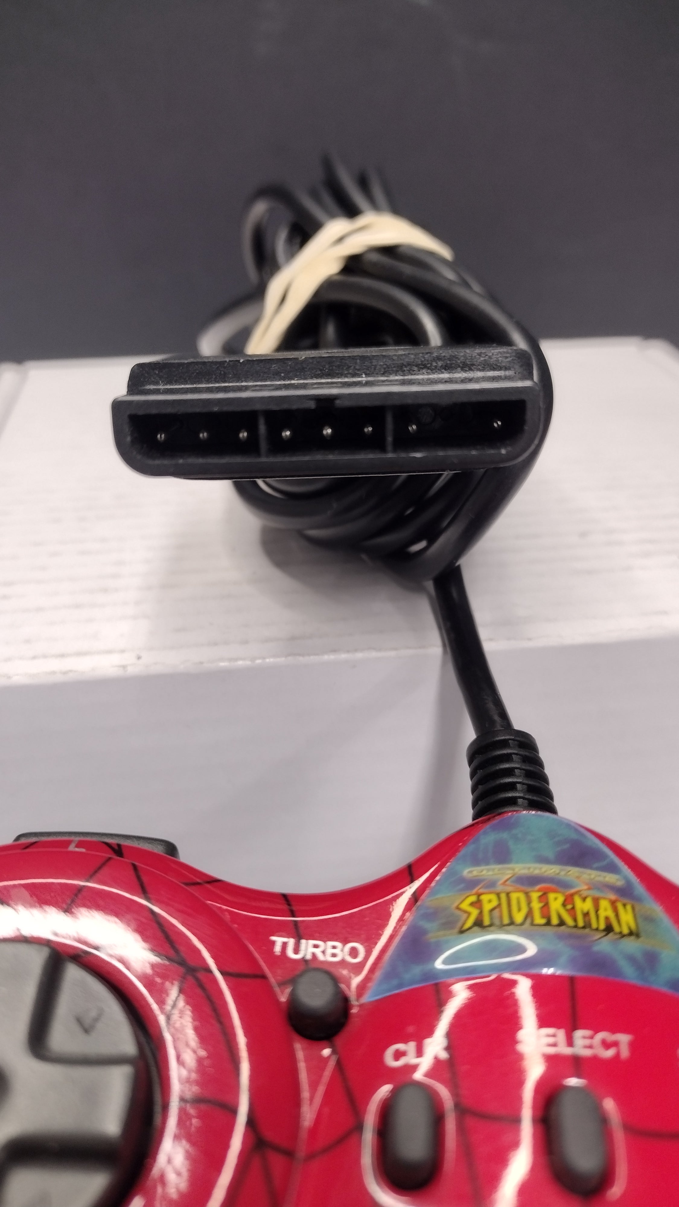 Naki Ultimate Spider-Man Wired Controller for Sony PlayStation 2 PS2 (Model 78500 - Tested & Fully Working)