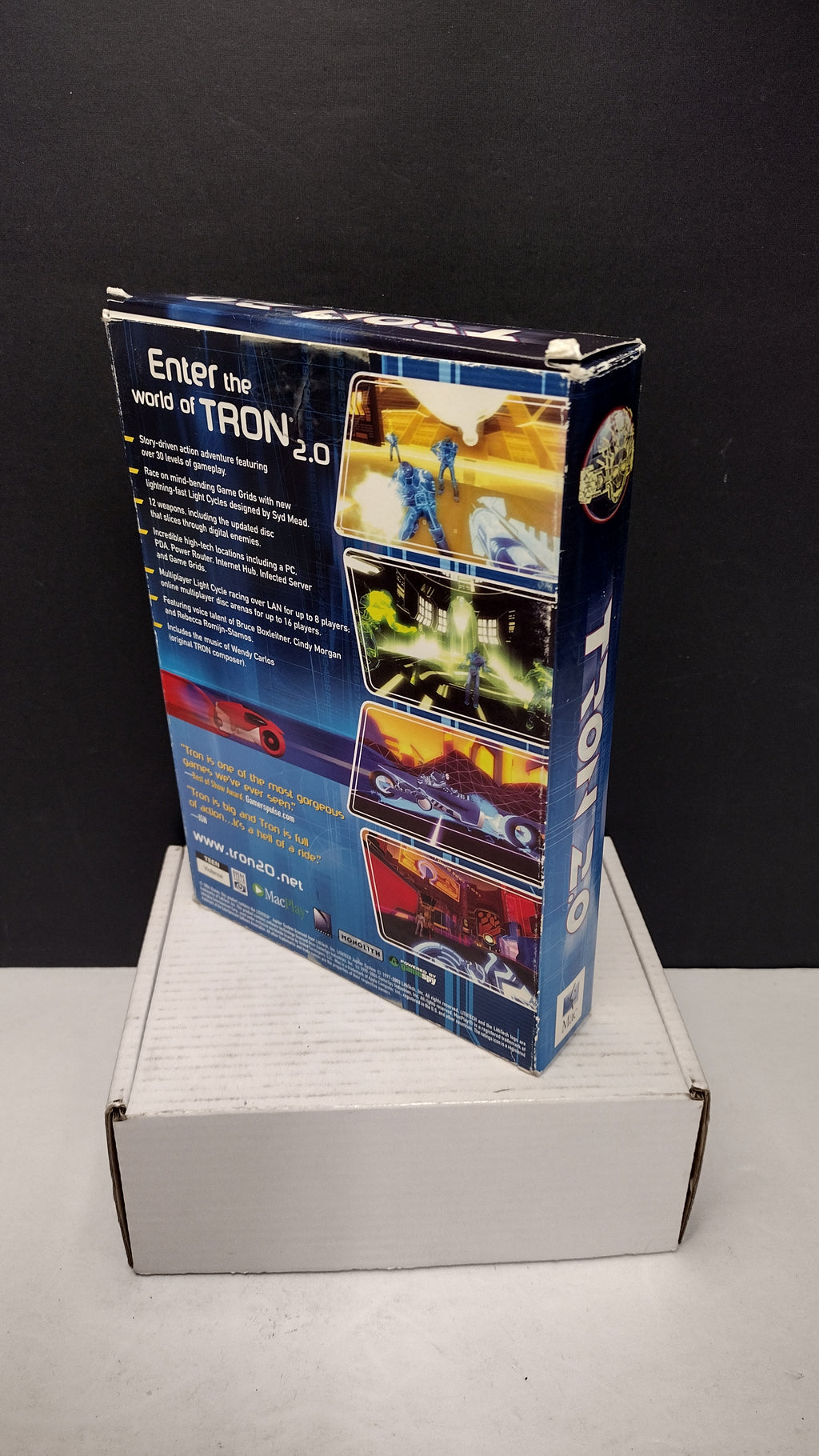 Vintage 2004 MacSoft Tron 2.0 Macintosh CD-ROM (Sealed Jewel Case in Opened Big Box)