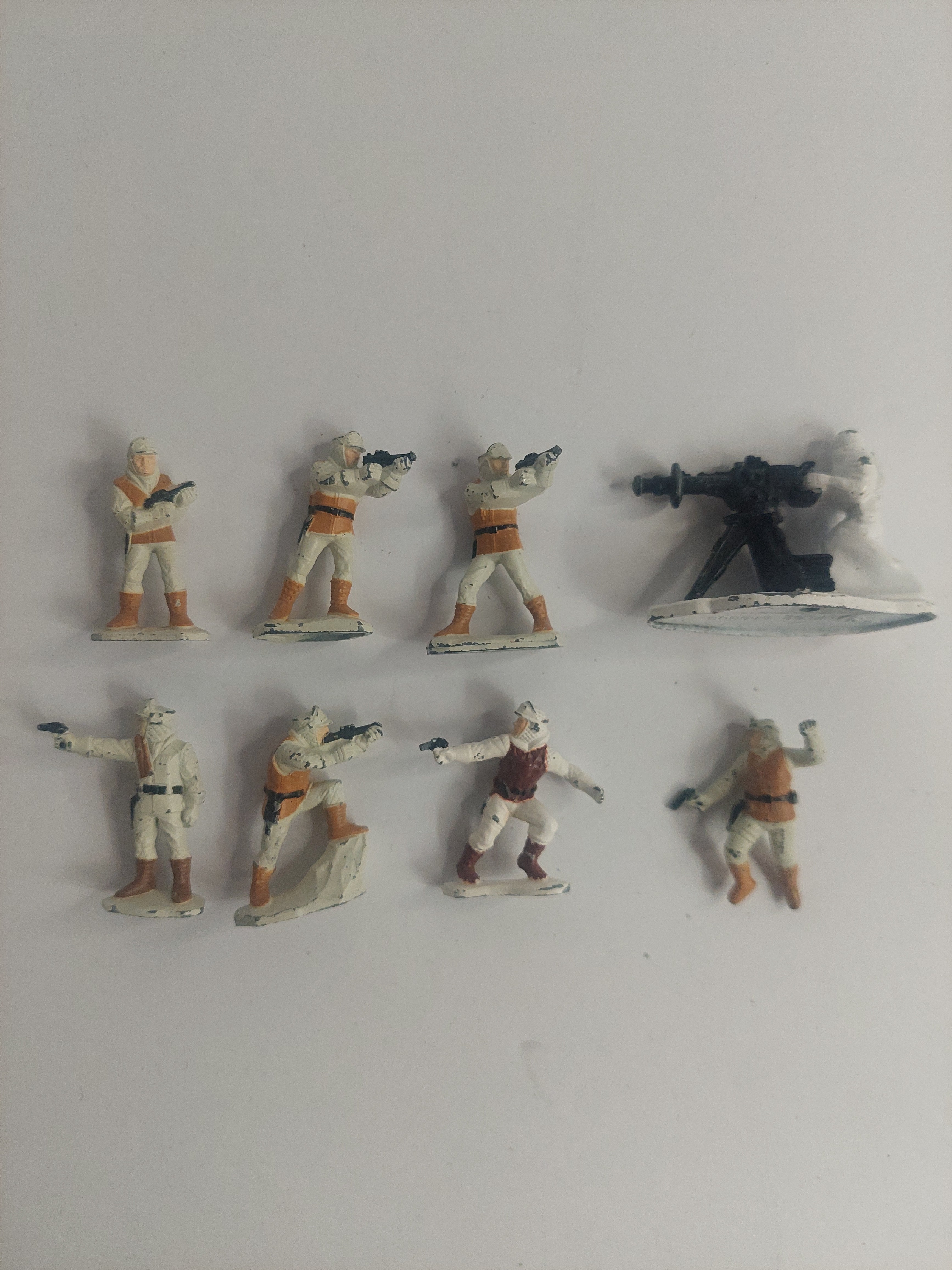 Vintage Star Wars Micro Collection Hoth Rebels and Snowtrooper Die-Cast Figures Lot