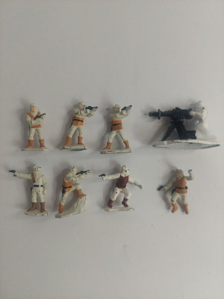 Vintage Star Wars Micro Collection Hoth Rebels and Snowtrooper Die-Cast Figures Lot