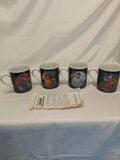 Vintage Hamilton Collection Star Trek 4 Coffee Mugs Lot B