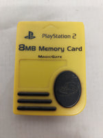 Sony PlayStation 2 PS2 8MB Yellow Memory Card Untested