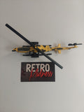 Vintage Tootsietoy Hard Body Die-Cast Cobra U.S. Army 7.5" Helicopter
