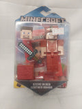 Minecraft Steve in Red Leather Armor Figure