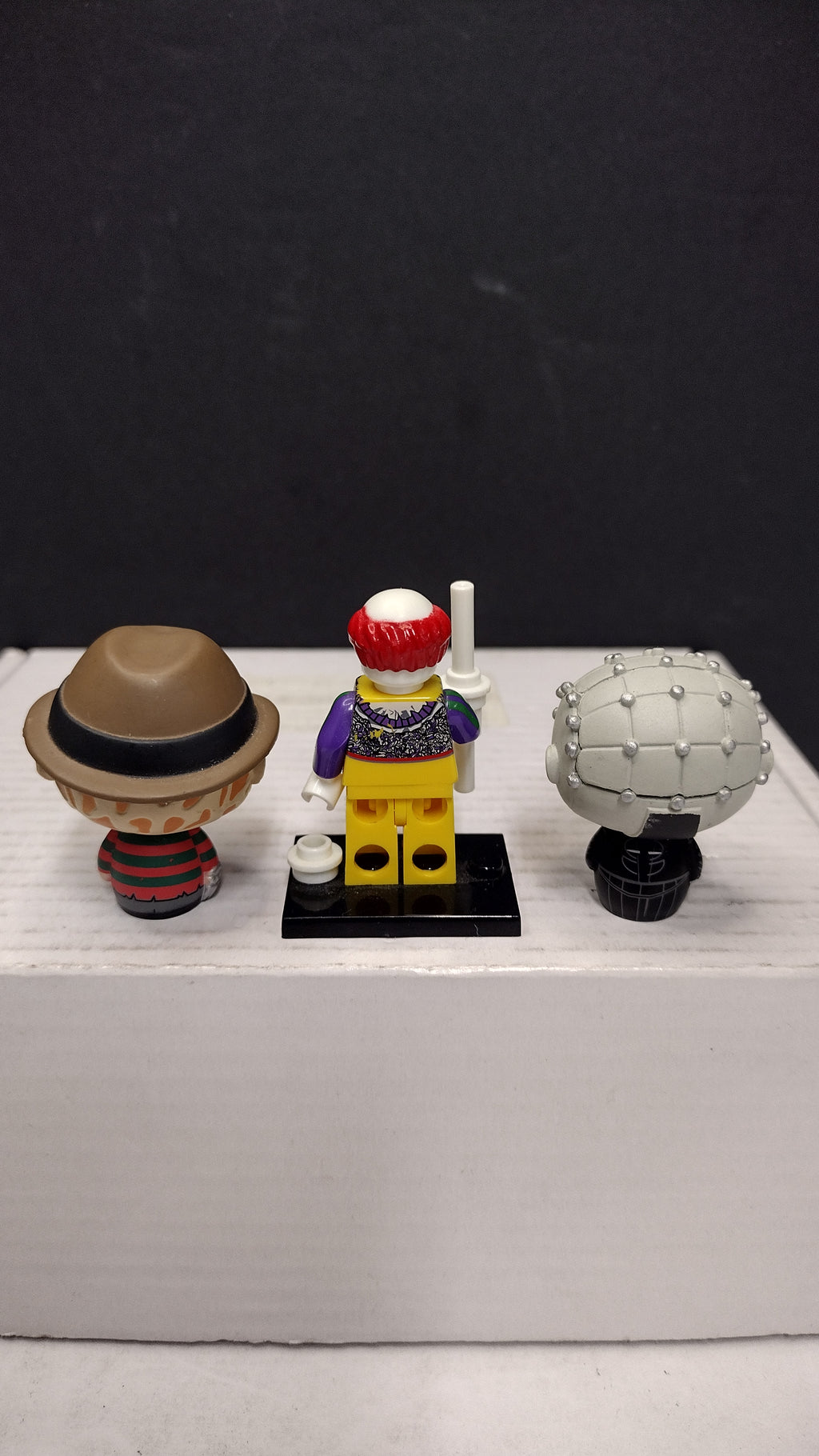 Funko Pint Size Heroes Horror Lot - Pinhead & Freddy Krueger + Custom Pennywise Mini-Figure (Loose)