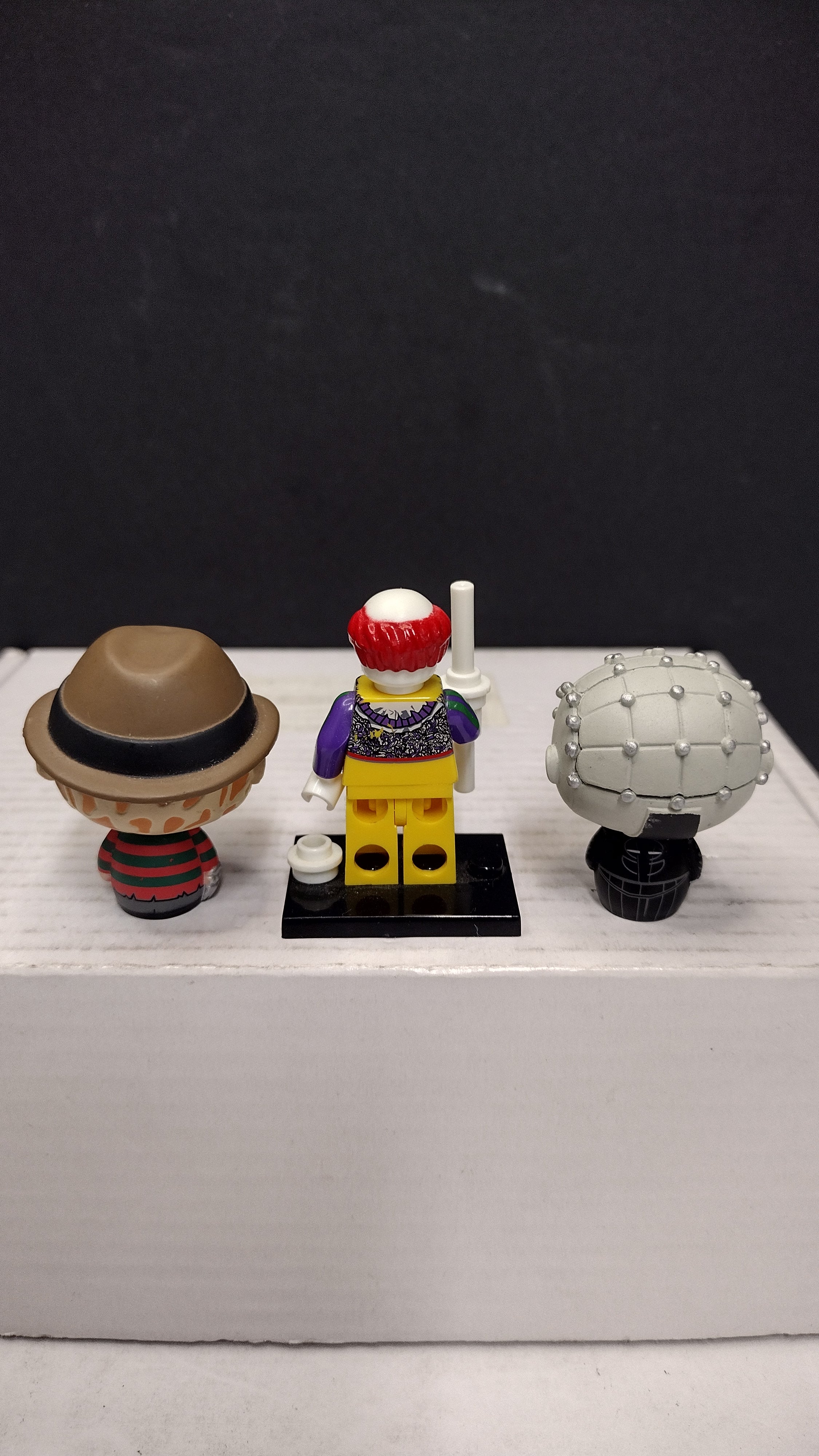Funko Pint Size Heroes Horror Lot - Pinhead & Freddy Krueger + Custom Pennywise Mini-Figure (Loose)