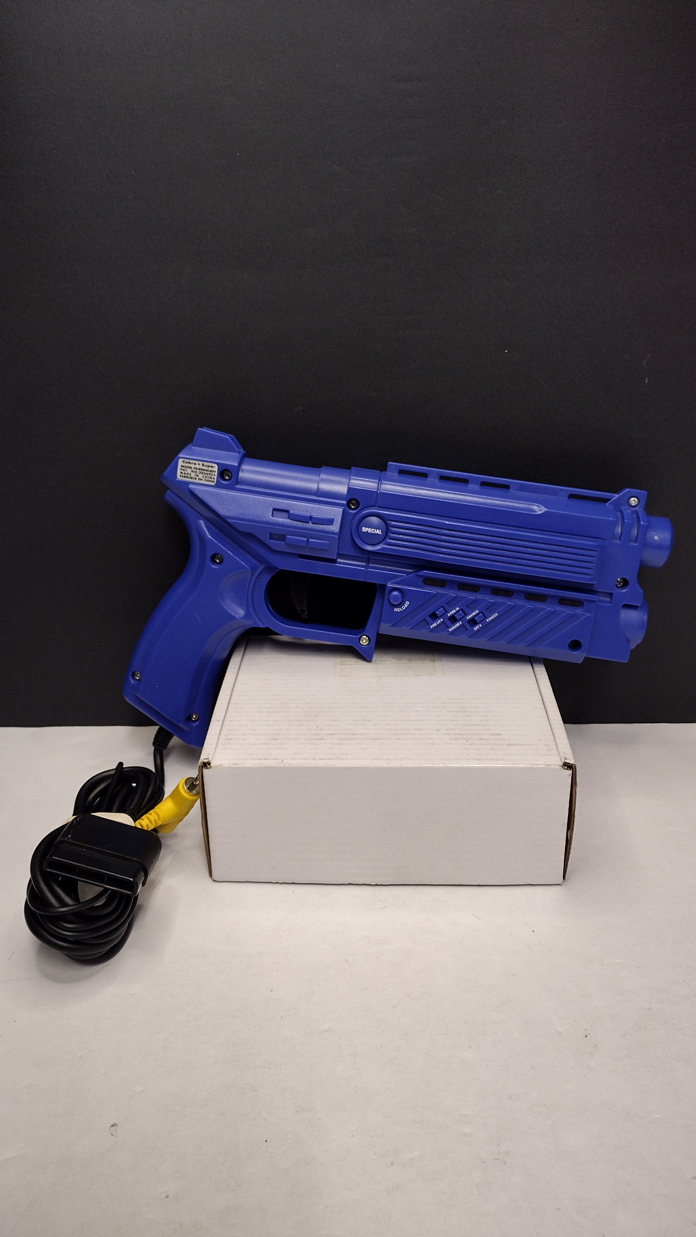 Vintage 1990s NYKO Cobra Light Gun Model UN-80039 PS1/PS2 & Sega Saturn (Tested - Loose)